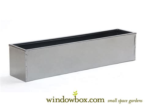 silver-tone metal window box liner 114|window liners for sale.